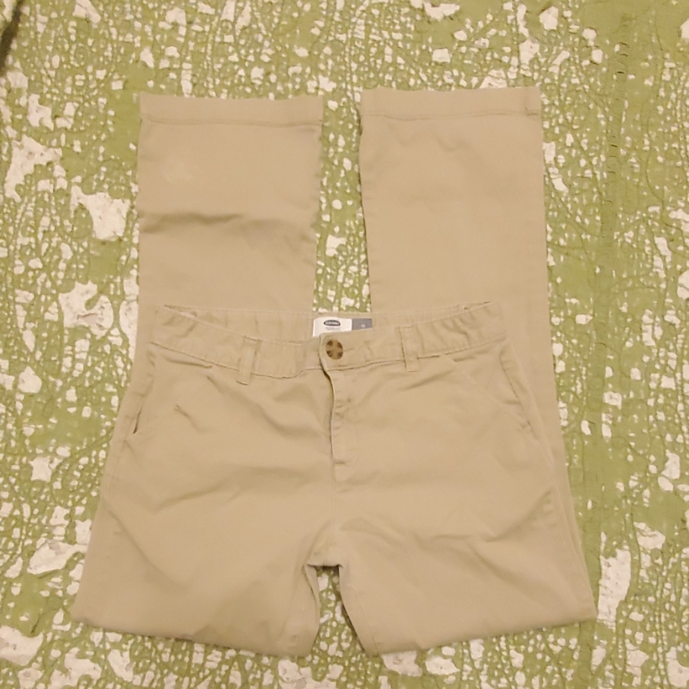 Old Navy khaki pants with adjustable waist